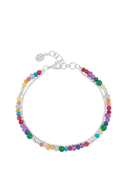 Dower & Hall Tutti Frutti Orissa Bracelet, Silver/Multi, Silver/Multi