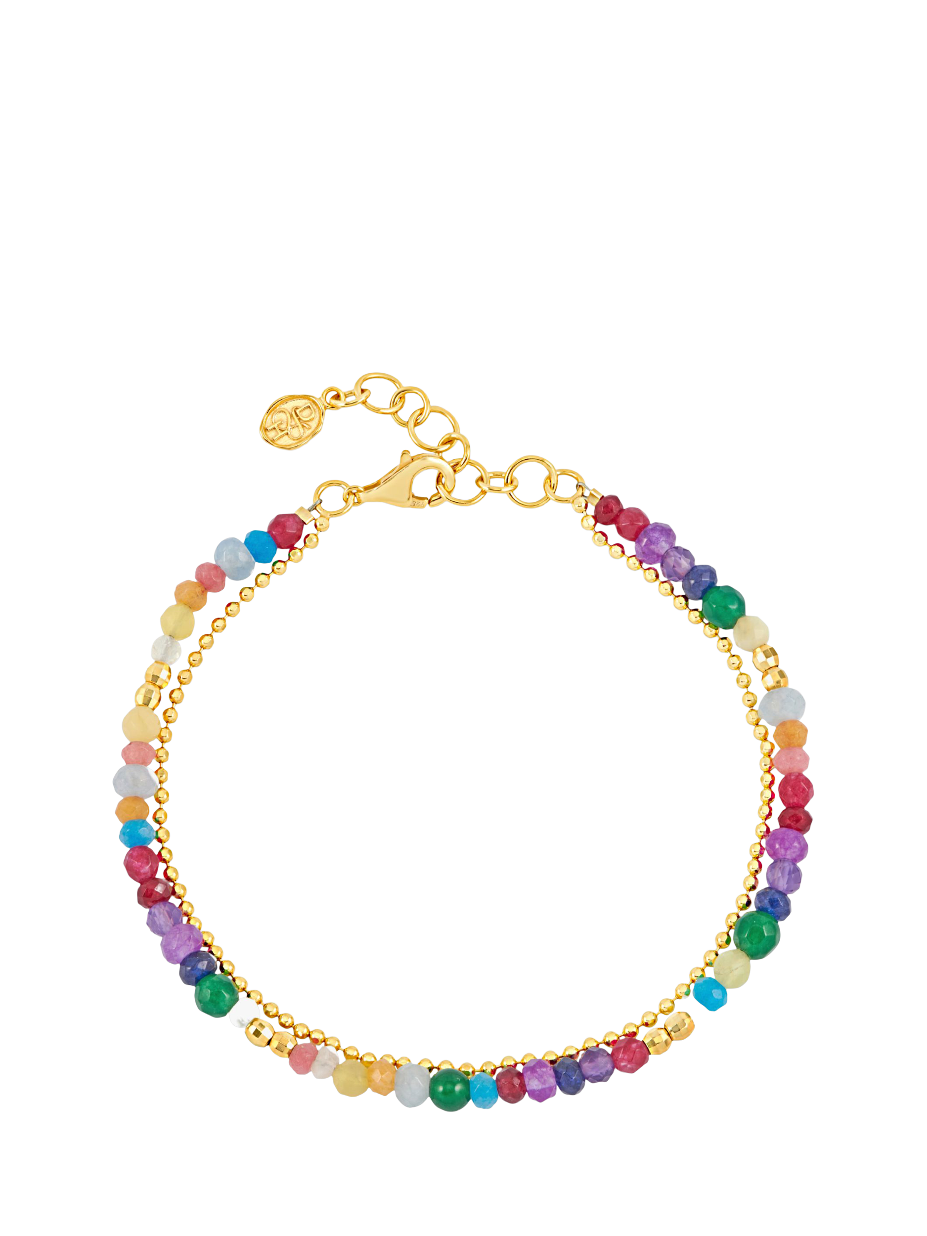 Product image 1 of 7, which shows Dower & Hall Tutti Frutti Orissa Bracelet, Gold