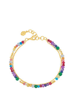 Dower & Hall Tutti Frutti Orissa Bracelet, Gold, Gold/Multi
