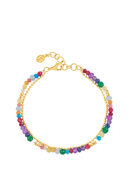 Dower & Hall Tutti Frutti Orissa Bracelet, Gold, Gold/Multi