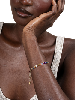 Dower & Hall Tutti Frutti Orissa Bracelet, Gold - view 2, Gold/Multi