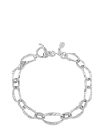 Dower & Hall Men's Chunky Oval Link Bracelet, Silver
