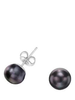 Dower & Hall 8mm Freshwater Pearl Stud Earrings, Silver, Silver/Multi