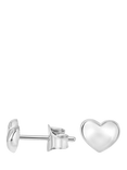 Dower & Hall Mini Puff Heart Stud Earrings