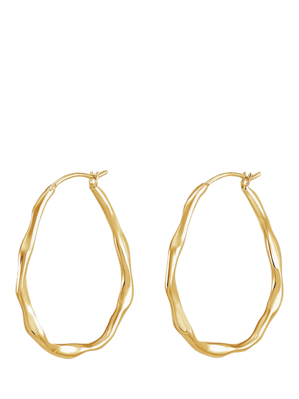 Dower & Hall Large Oval Waterfall Earrings, Gold
