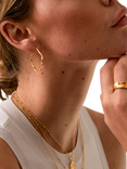Dower & Hall Large Oval Waterfall Earrings, Gold