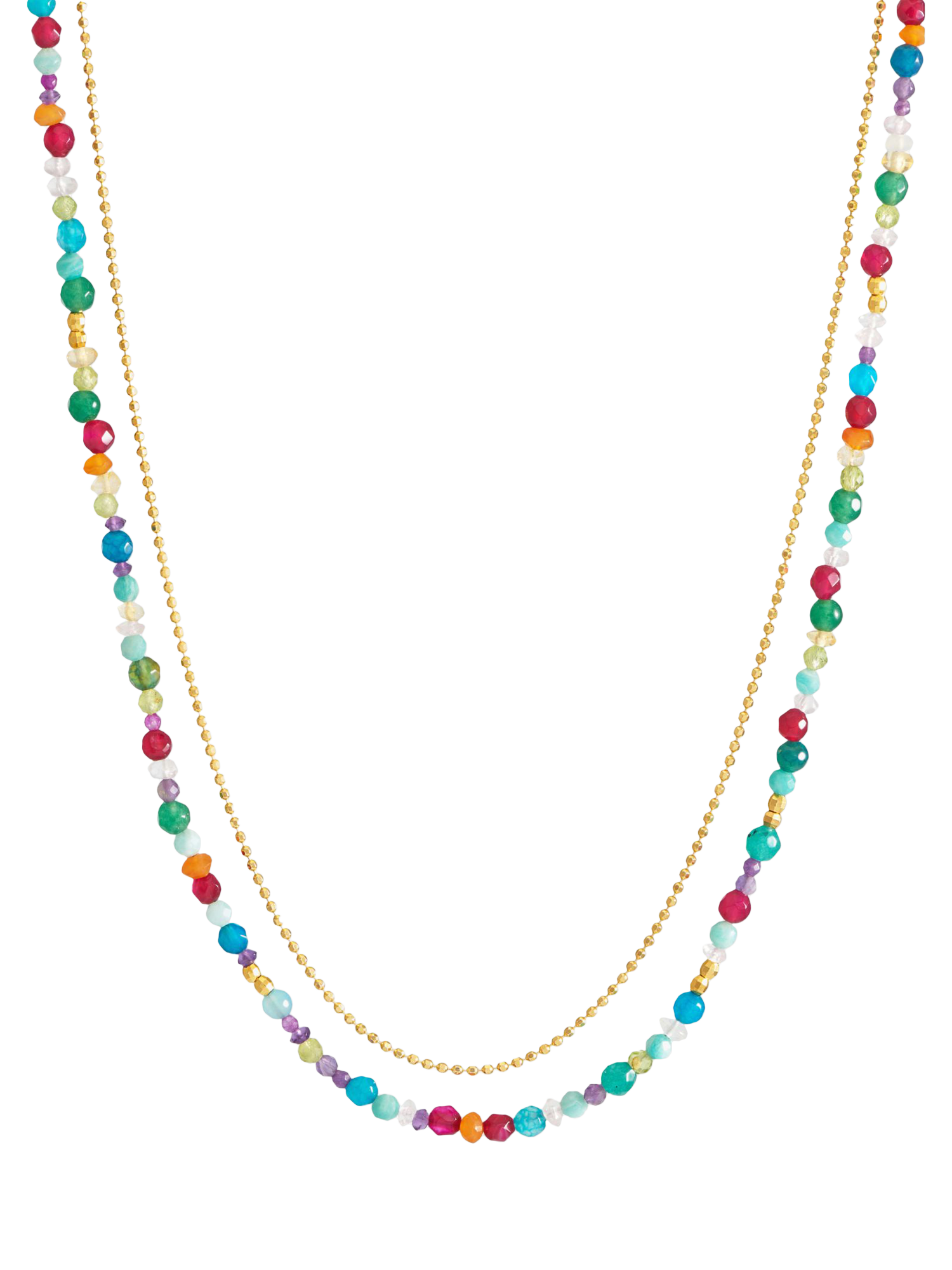 Product image 1 of 5, which shows Dower & Hall Orissa Layer Necklace, Gold