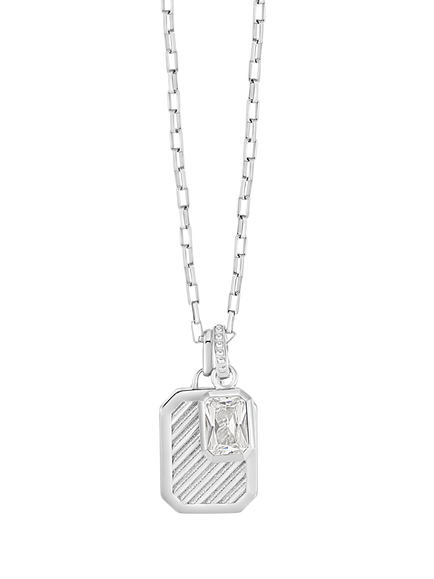 Dower & Hall Men's Humbug Necklace, Silver, Silver