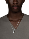 Dower & Hall Men's Humbug Necklace, Silver