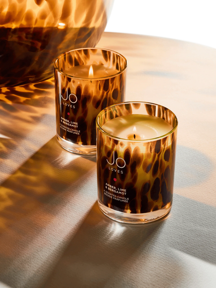 Jo Loves A Home Candle Amber Lime & Bergamot, 185g - view 2, 