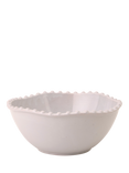 Truly Pom-Pom Earthenware Serving Bowl, 22cm, Pale Grey