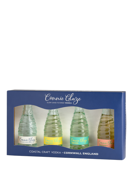 Connie Glaze Vodka Miniature Gift Set, 4x 5cl, 