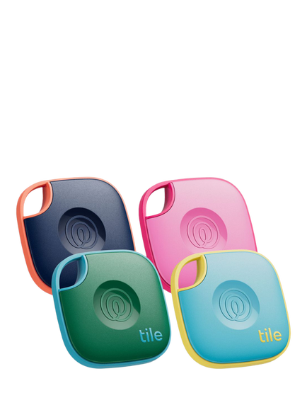 Life360 Tile Mate Keys/Item Finder with Bluetooth Tracker, iOS & Android Compatible, Pack of 4, Multi, Multi