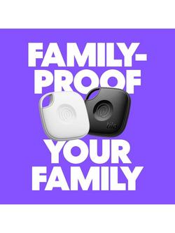 Life360 Tile Essentials Item Finder with Bluetooth Tracker, iOS & Android Compatible, Pack of 4, Black - view 2, Black/White