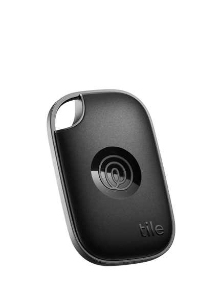 Life360 Tile Pro Keys/Item Finder with Powerful Bluetooth Tracker, iOS & Android Compatible, Pack of 1, Black, Black