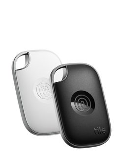 Life360 Tile Pro Keys/Item Finder with Powerful Bluetooth Tracker, iOS & Android Compatible, Pack of 2, Black/White, Black/White