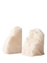 Truly Quartz Bookend, Set of 2, Ivory
