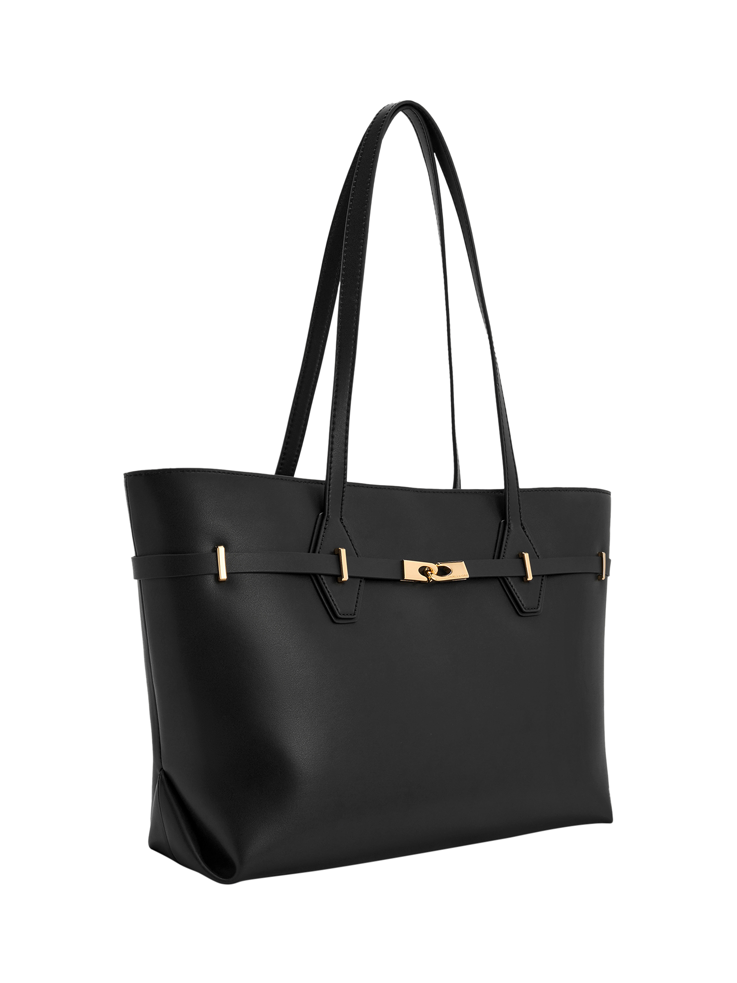 Product image 2 of 5, which shows CHARLES & KEITH Arlet Tote Bag, Black