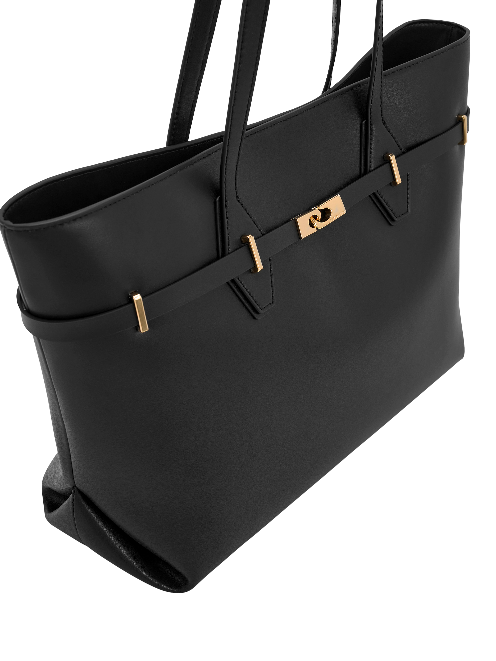 Product image 4 of 5, which shows CHARLES & KEITH Arlet Tote Bag, Black