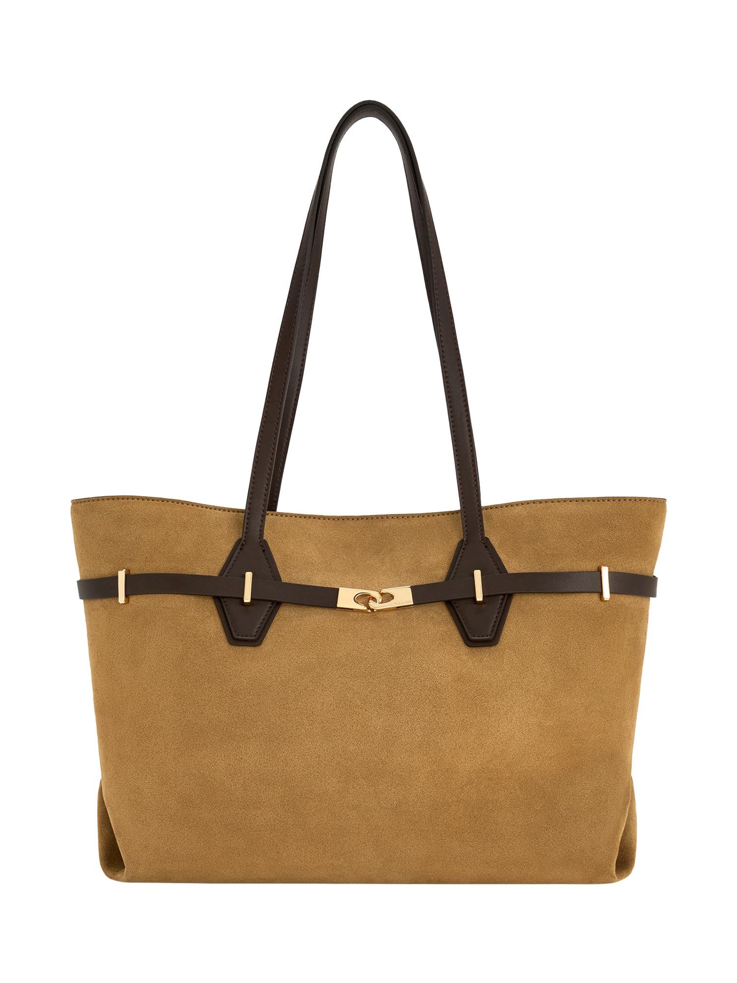 Product image 1 of 5, which shows CHARLES & KEITH Arlet Tote Bag, Sand