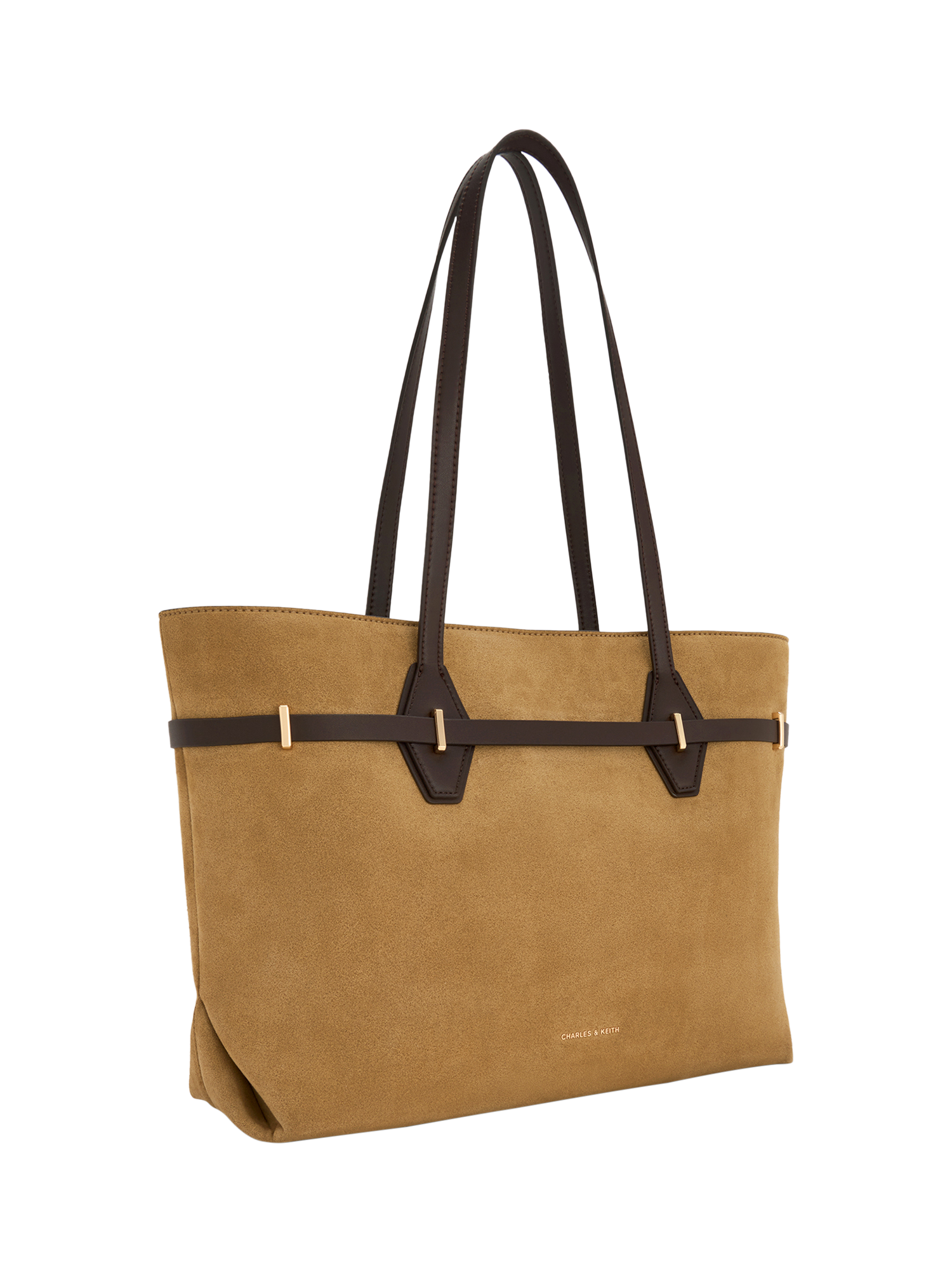 Product image 2 of 5, which shows CHARLES & KEITH Arlet Tote Bag, Sand