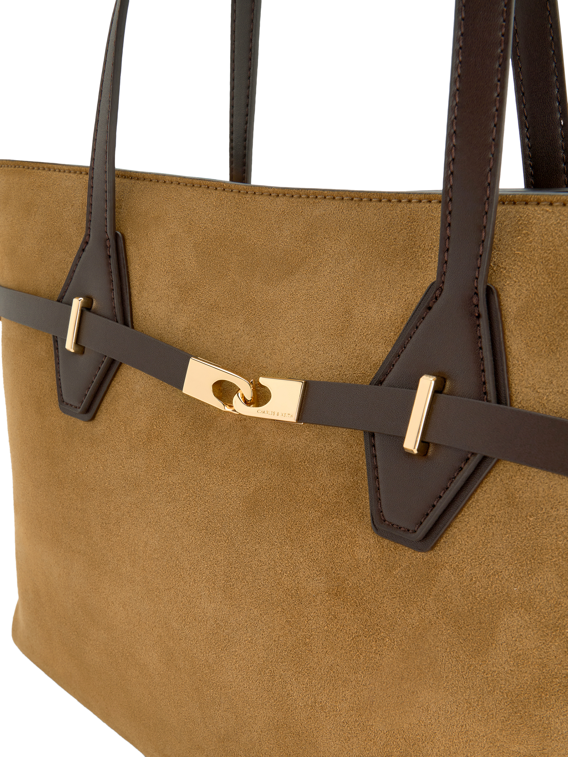 Product image 4 of 5, which shows CHARLES & KEITH Arlet Tote Bag, Sand