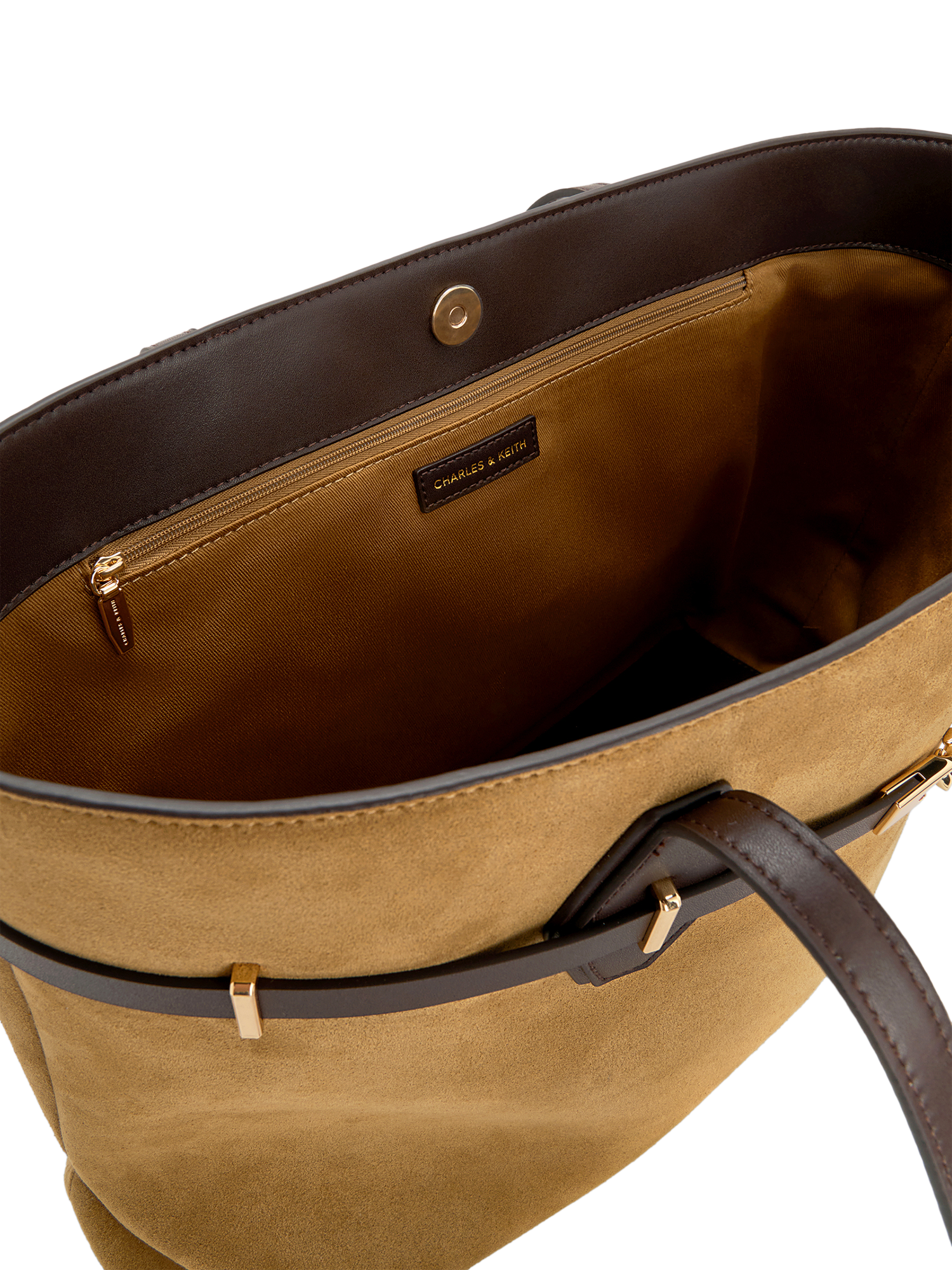 Product image 5 of 5, which shows CHARLES & KEITH Arlet Tote Bag, Sand