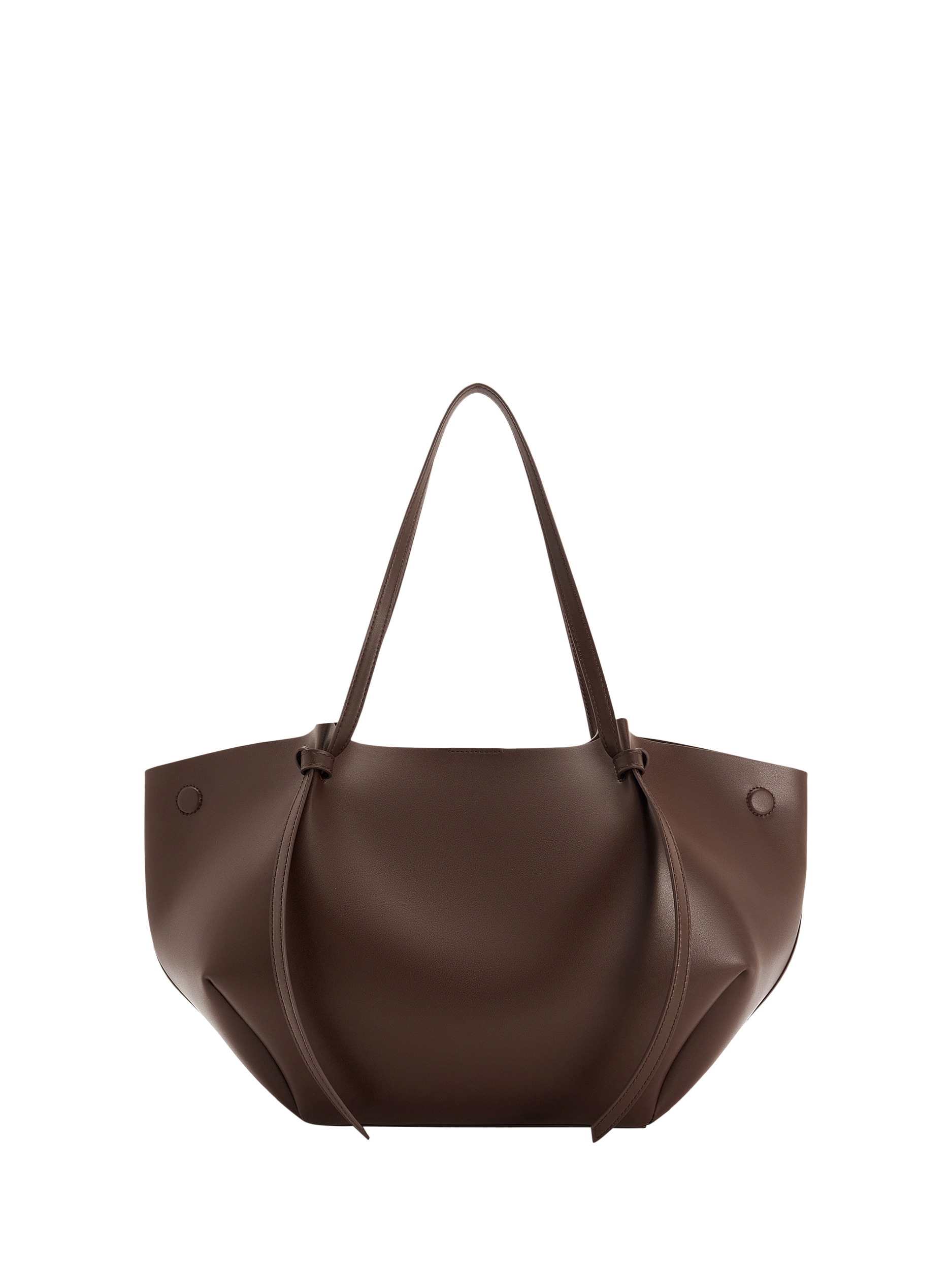 Product image 4 of 6, which shows CHARLES & KEITH Calla XL Magnetic Closure Tote Bag, Chocolate