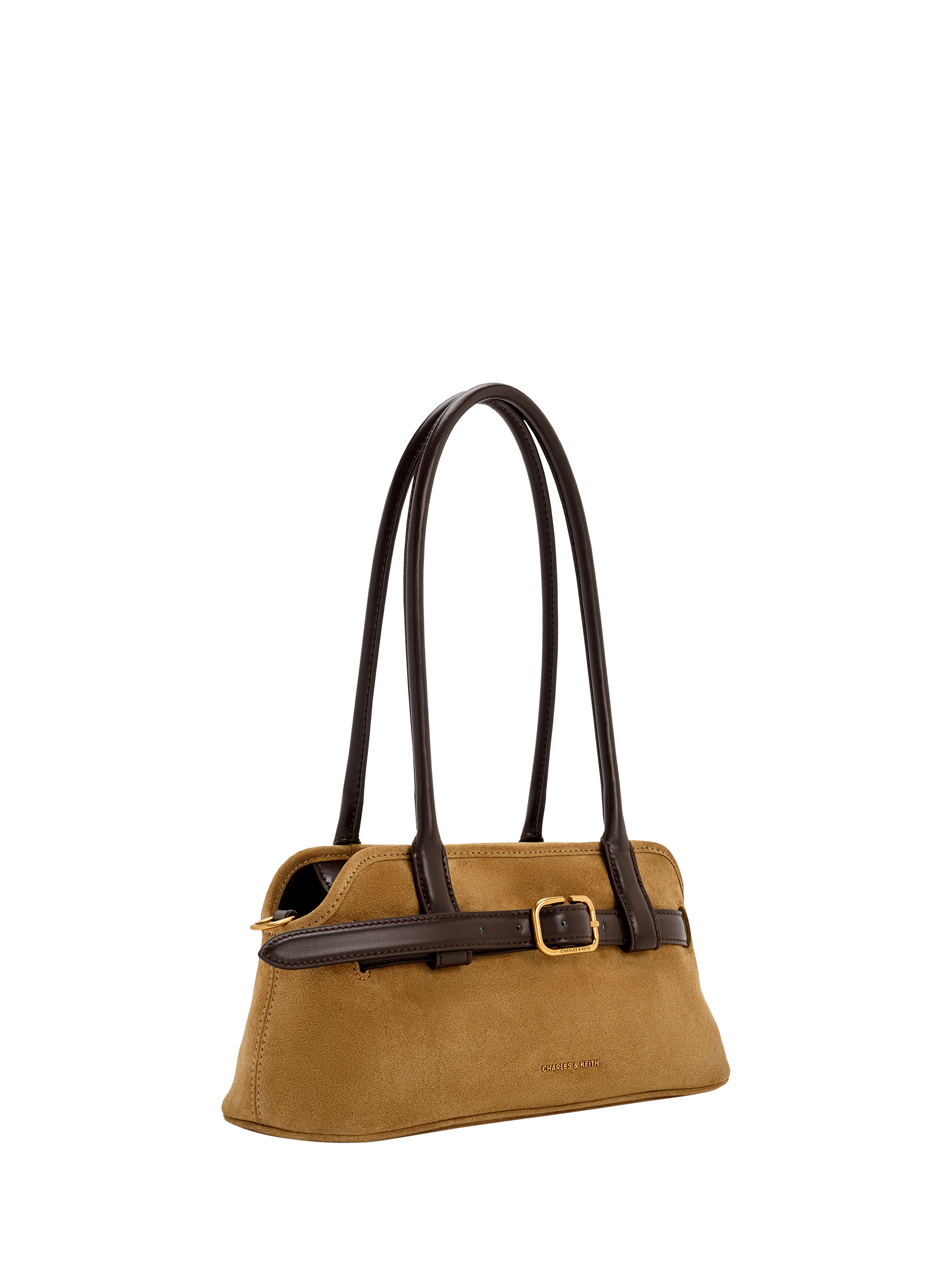 Product image 2 of 5, which shows CHARLES & KEITH Victoria Shoulder Bag, Sand