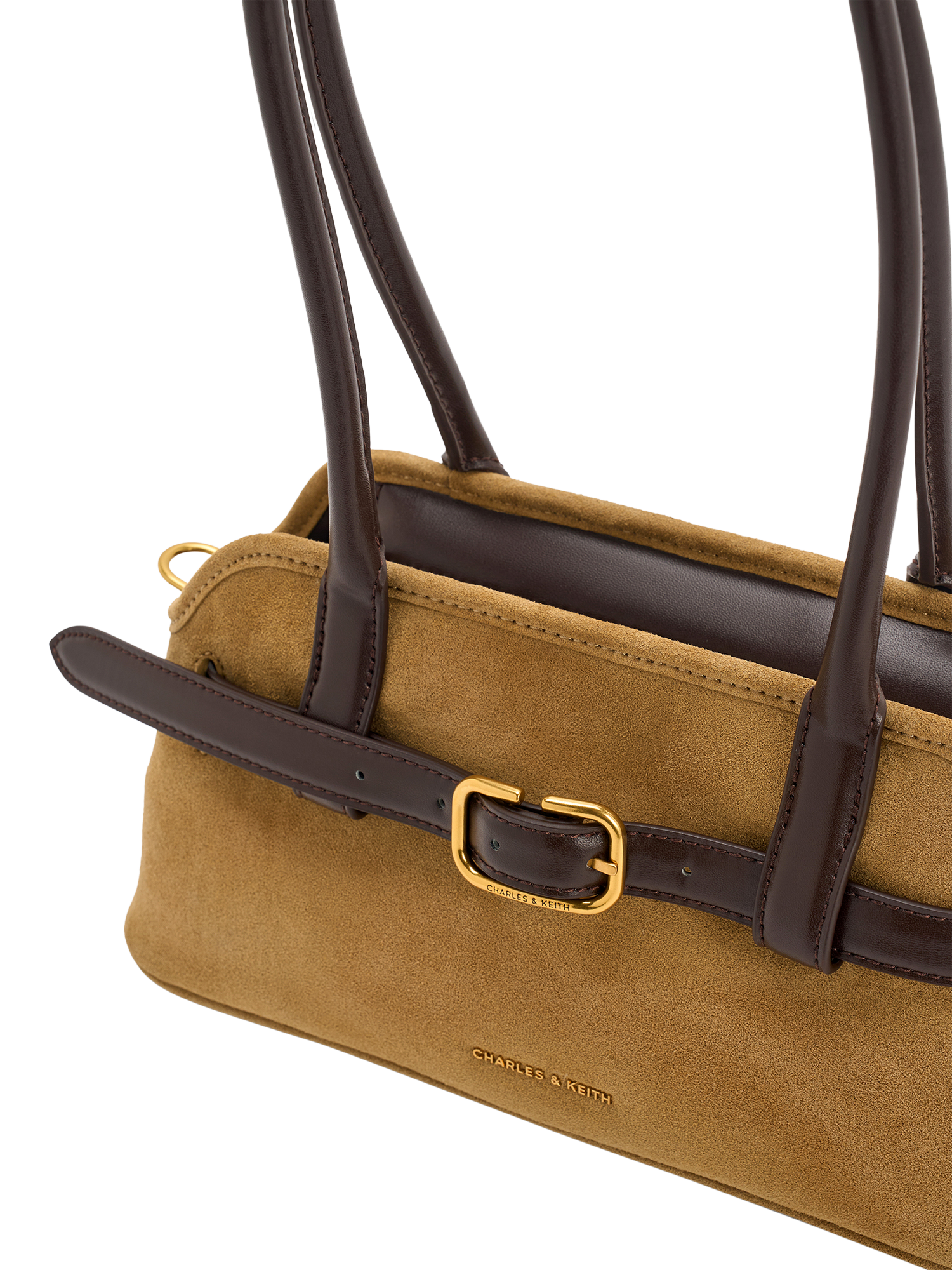 Product image 4 of 5, which shows CHARLES & KEITH Victoria Shoulder Bag, Sand