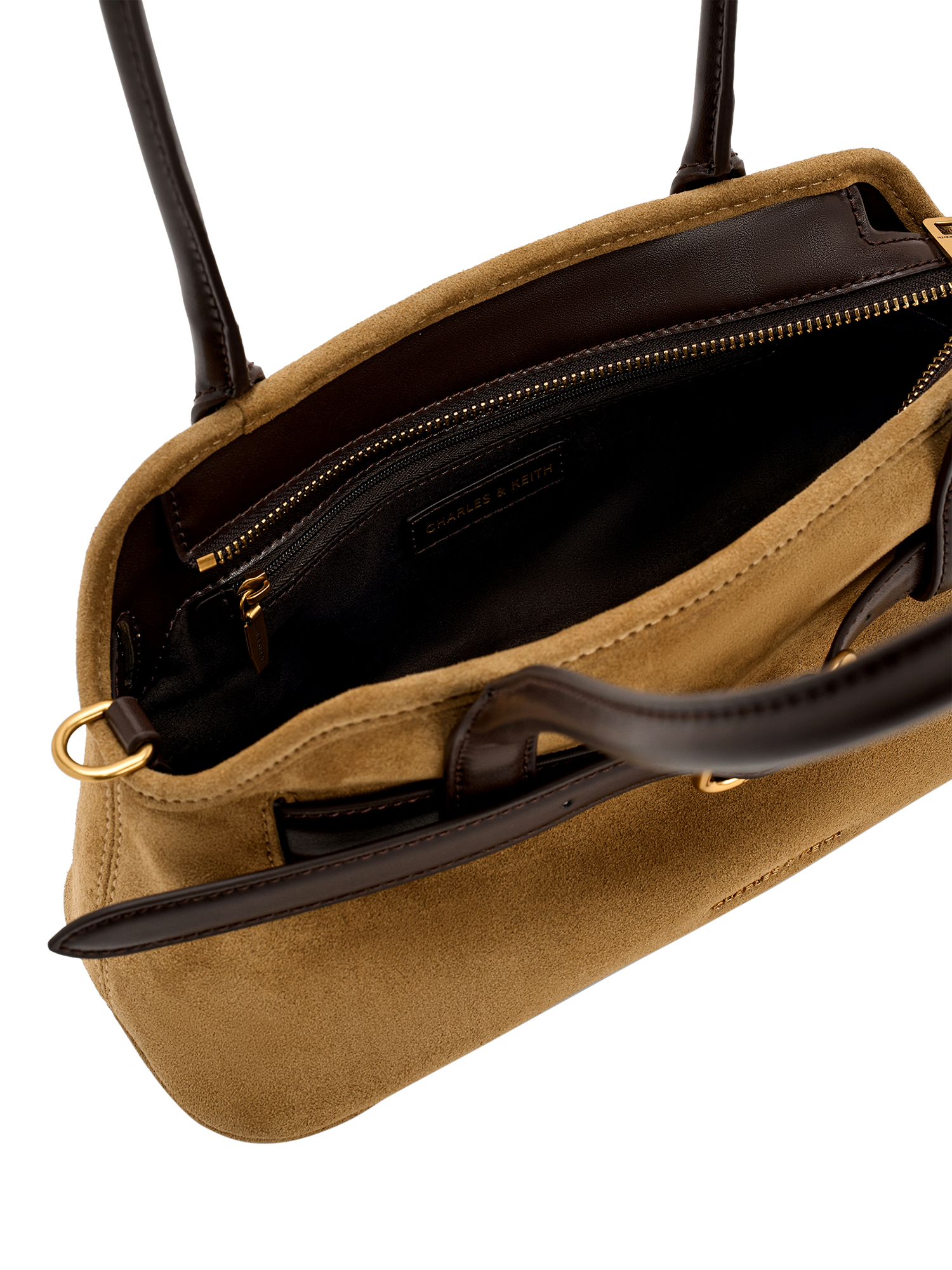 Product image 5 of 5, which shows CHARLES & KEITH Victoria Shoulder Bag, Sand
