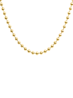 LARNAUTI Bead Necklace, Yellow Gold, Yellow Gold