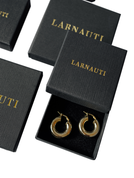 LARNAUTI Bead Necklace, Yellow Gold - view 2, Yellow Gold