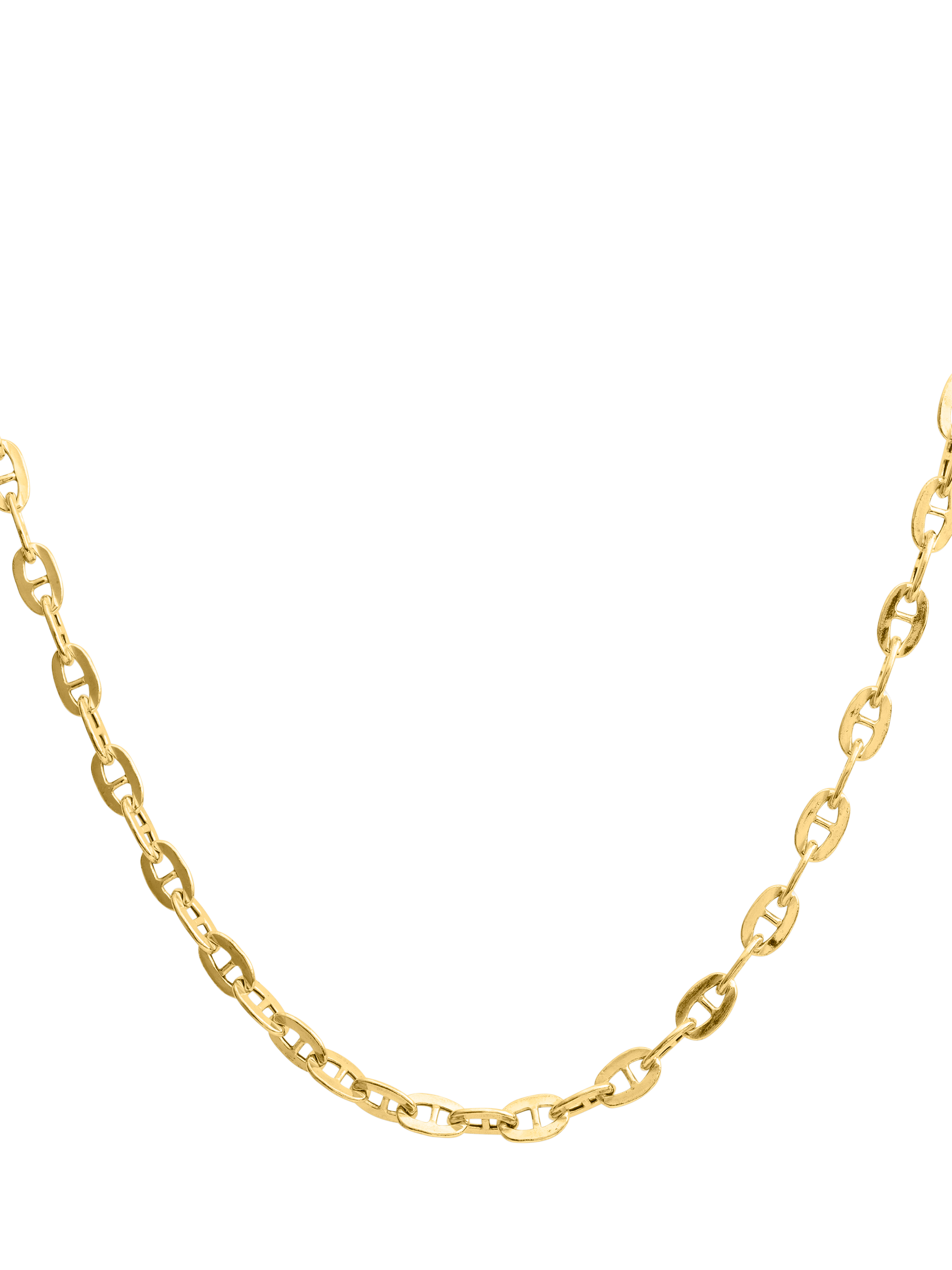 Product image 1 of 2, which shows LARNAUTI Link Chain T-Bar Bracelet, Yellow Gold