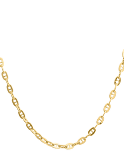 LARNAUTI Link Chain T-Bar Necklace, Yellow Gold, Yellow Gold