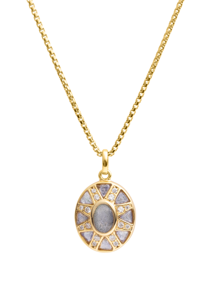LARNAUTI Labradorite Star Pendant, Yellow Gold, Yellow Gold