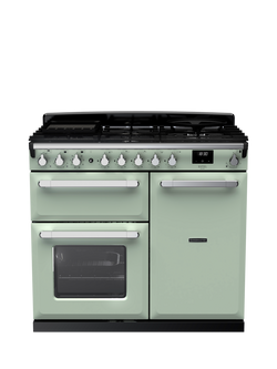 Rangemaster Estel Deluxe 100cm Dual Fuel Range Cooker with Gas Hob, Mint