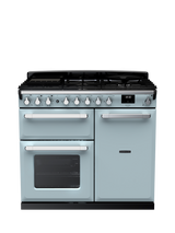Rangemaster Estel Deluxe 100cm Dual Fuel Range Cooker with Gas Hob, Misty Blue