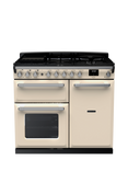 Rangemaster Estel Deluxe 100cm Dual Fuel Range Cooker with Gas Hob, Pale Cream