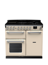 Rangemaster Estel Deluxe 100cm Dual Fuel Range Cooker with Gas Hob, Pale Cream