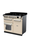 Rangemaster Estel Deluxe 100cm Dual Fuel Range Cooker with Gas Hob, Pale Cream