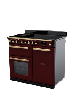 Rangemaster Estel Deluxe ESDL 100cm Dual Fuel Range Cooker with Gas Hob - view 2, Bordeaux