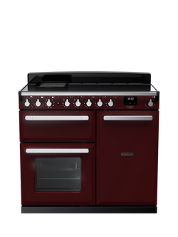 Rangemaster Estel Deluxe 100cm Electric Range Cooker with Induction Hob, Bordeaux