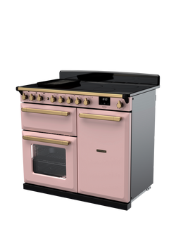 Rangemaster Estel Deluxe ESDL 100cm Dual Fuel Range Cooker with Gas Hob - view 2, Pink