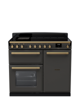 Rangemaster Estel Deluxe ESDL 100cm Dual Fuel Range Cooker with Gas Hob, Slate