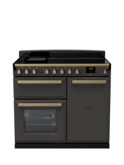 Rangemaster Estel Deluxe ESDL 100cm Dual Fuel Range Cooker with Gas Hob, Slate