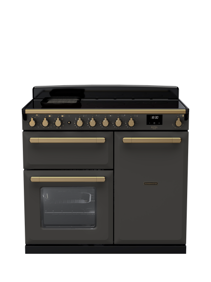 Rangemaster Estel Deluxe ESDL 100cm Dual Fuel Range Cooker with Gas Hob, Slate