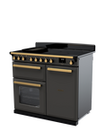 Rangemaster Estel Deluxe ESDL 100cm Dual Fuel Range Cooker with Gas Hob, Slate