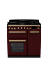 Rangemaster Edge Deluxe 90cm Dual Fuel Range Cooker with Gas Hob