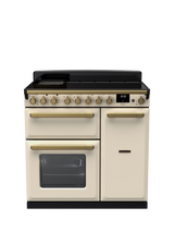 Rangemaster Estel Deluxe 90cm Electric Range Cooker with Induction Hob, Pale Cream